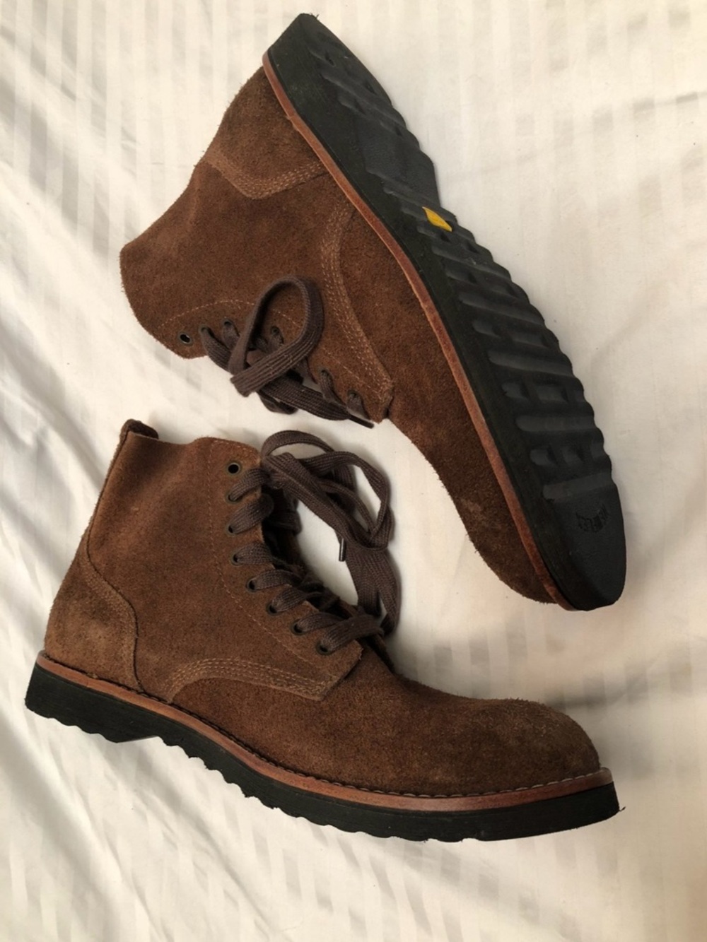Seavees Boondocker Boots Mens Size 10 Brown Dark Earth Roughtout Leather 05/63 - Picture 5 of 16